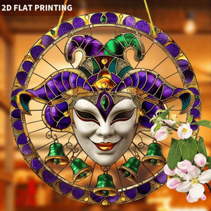 CIFbuy Maschera Colorata di Carnevale Veneziano in Acrilico, Ornamento da Appendere per Finestre e Pareti, Decorazione per la Casa, TikTok per Servizio di Ritiro Temu, Regalo - Product Image 5
