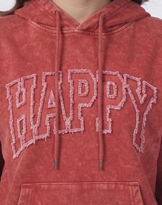 Ladies <b>Distress</b> Embroidery Tracksuit Women Oversized Long Sleeve Drawstring Waist Sweat Hoodie and Jogger Pants Set - Product Image 5