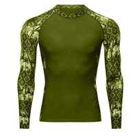 Vente en gros de t-shirts de compression à design sublimé, impression numérique, prix bas, rashguard personnalisé pour hommes, respirant et léger
