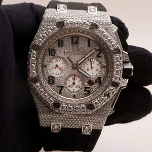 Reloj de Diamantes Moissanite Premium, Reloj de Pulsera Mecánico Automático con Incrustaciones de Diamantes, Caja de Acero Inoxidable para Hombre y Mujer - Product Image 2