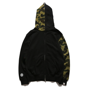 High Quality New Fashion <b>Men's</b> Winter Casual Hoodies Black and White Shark Camouflage Glow-in-the-Dark high quality - Product Image 2
