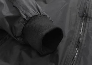Chaqueta de Hombre con Cuello Alto y Forro a Cuadros Negro Azabache, Ligera, con Cierre Frontal, Estilo Casual, OEM - Product Image 4
