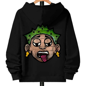 เสื้อฮู้ดดี้โอเวอร์ไซส์ผ้าผสมโพลีเอสเตอร์คอตตอนคุณภาพสูง น้ำหนัก 260 กรัม พิมพ์ลาย DTF ด้านหลัง จัดส่งฟรี ปรับแต่งได้ ขายส่ง - Product Image 3