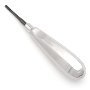Ligature dentaire droite de 4 mm, noire, à lame fine et tranchante, pointe recouverte de noir, instrument d'extraction dentaire pour ligament parodontal - Product Image 1