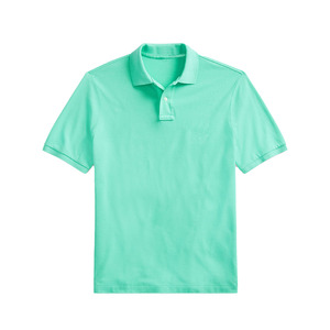 Camiseta de Manga Corta para Hombre, Estilo Casual Elegante, Antiarrugas, Lisa, Mezcla de Algodón, Tejido Jersey, 220g, Ligera, para Vacaciones de Verano - Product Image 4