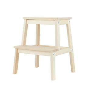 Household Furniture Natural <b>Bamboo</b> 2-Step Ladder <b>Stool</b> with Wenge Finish 32x23x40 cm Home Furniture Factory price - Product Image 4