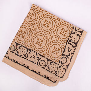 Bandana carré artisanal imprimé au bloc, unisexe, écologique, doux, style bohème, pour le cou et la tête, en coton, style Bagaru, vente en gros premium - Product Image 6