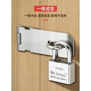 Stainless Steel Door Latch 40mm High Security <b>Padlock</b> For Cabinet Wooden Door - Product Image 1