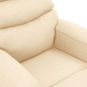 Sillón de Masaje Grande de Tela Crema, 100% Poliéster, Construcción de Hierro y Madera Contrachapada - Product Image 5