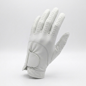Custom <b>White</b> Cabretta Leather Golf <b>Glove</b> Left Hand Soft Grip OEM ODM Private Label Low MOQ Factory Manufacturer Supplier - Product Image 2
