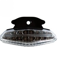 Feu arrière LED intégré avec système d'éclairage de moto à lentille fumée pour Ducati Hypermotard 2007 ~ 2012