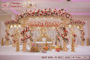 Mandap Royal Vivah para Bodas del Sur de la India, Toldo de Boda Estilo Indio del Sur, Mandap de Lujo para Bodas Indias, Evento en EE. UU. - Product Image 2