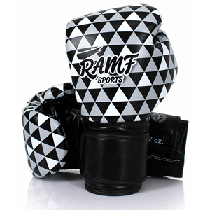 Guantes de Boxeo FairTax de Último Modelo Hechos a Medida en Combinación Negro, Gris y Blanco, para Todos los Usos, Ideales para Entrenamiento y Sparring - Product Image 1