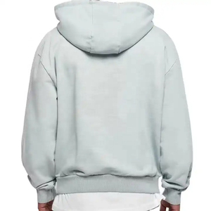 Vente en gros de sweats à capuche surdimensionnés pour hommes, personnalisés, décontractés, en polaire respirant, à séchage rapide, pour l'hiver, teinture unie - Product Image 2