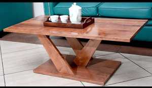 Designer Wood Coffee <b>Table</b> With Premium Craftsmanship Modern Handmade Furniture For Luxury Living Room Spaces - Product Image 1