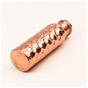 Premium Pure Hammered <b>Copper</b> Water <b>Bottle</b> Eco-Friendly Reusable Water <b>Drinking</b> Travel Flask Yoga Gym Office - Product Image 6