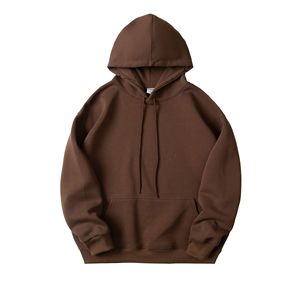 Sweat à capuche décontracté épais personnalisé 100 % coton coupe ample de haute qualité pour homme – Vêtements décontractés en gros - Product Image 1