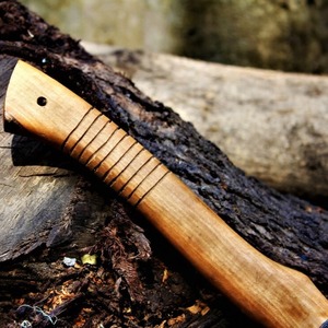 OEM Viking <b>axe</b> collectible Damascus steel blade <b>axe</b> Engraved <b>wooden</b> handle <b>axe</b> Authentic Norse style <b>axe</b> - Product Image 2