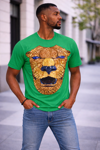 T-shirt Vert Oversize Homme – Ambiance Estivale, Respirant, Séchage Rapide, Écologique, Style Streetwear Décontracté, Coupe Classique, Logo Personnalisé - Product Image 3