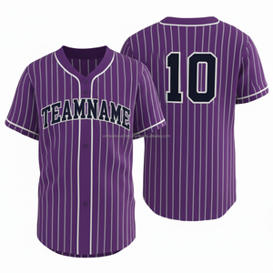 Camiseta de Béisbol Personalizada OEM, Uniforme de Venta Caliente, Serigrafía, Logotipo Bordado en 3D, Sóftbol, Tallas Grandes, Transpirable, de Secado Rápido - Product Image 2