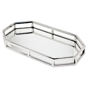 Juego de 2 bandejas de servir modernas de aluminio dorado mate, decoración nórdica rectangular - Product Image 6