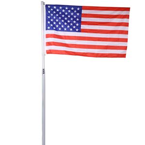 Kit de Mástil Telescópico para Bandera de 16 Pies, Aluminio Extra Grueso y Resistente, para Interiores y Exteriores, Mástiles de Aluminio para Bandera de Alta Resistencia - Product Image 3