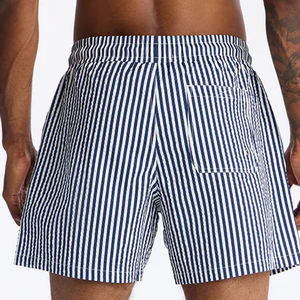 <b>Men</b> Stripped <b>Shorts</b> <b>With</b> <b>Elastic</b> <b>Waist</b> For Bulk Buyer <b>With</b> Side Pockets For Comfort High Quality Material <b>With</b> Drawstring & Logo - Product Image 6