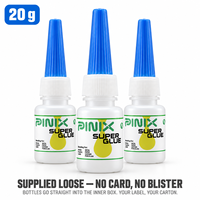 PINIX Lem Super Akrilik Cair 20g Botol - Daya Rekat Kuat untuk Keramik, Sepatu, Peralatan Rumah Tangga |   Paket Besar |   Pabrik Langsung OEM