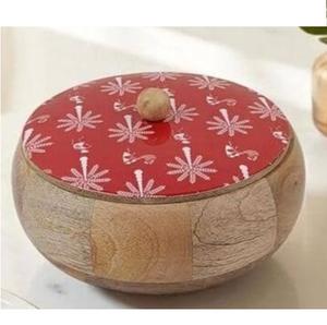 Casseroles en bois de designer, rondes, pour servir des roti, finition foncée, design artisanal, casseroles pour servir, design le plus récent - Product Image 6