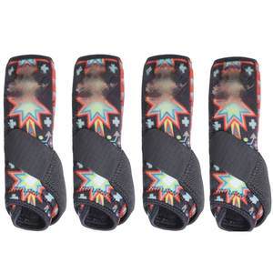 Bottes de médecine sportive réglables en néoprène et cuir pour l'équitation – Protection de haute qualité pour les tendons et les sabots - Product Image 1