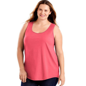 Women's Purple Sleeveless Tank <b>Top</b> Solid Color Scoop Neck Knitted Casual Wear - Product Image 5