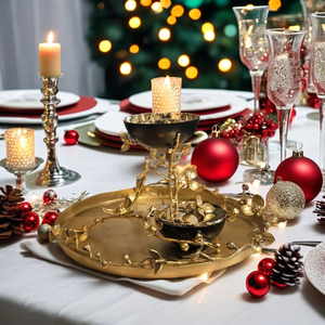 ชามทองแดงสำหรับใส่เทียนมีสไตล์สดใสทำจากทองแดงหรูหรา - Product Image 1