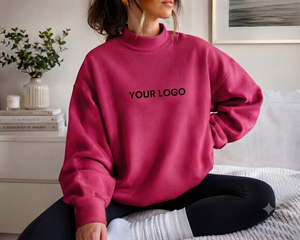 เสื้อไหมพรมคอเต่าทรงโอเวอร์ไซส์สำหรับผู้หญิง ดีไซน์ทันสมัย สวมใส่สบายสไตล์สตรีท - Product Image 1