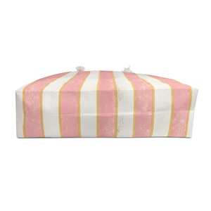 Bolsa de Viaje de Fin de Semana a Rayas Rosa y Dorado, Bolso de Playa Pastel, Gran Capacidad, Bolso de Mano para Mujer, para Vacaciones - Product Image 4