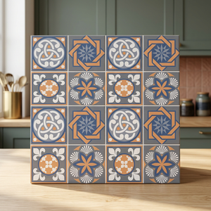 กระเบื้องเซรามิกสีขัดดอกไม้ขนาด300x300มม. สไตล์โมร็อกโก - Product Image 5