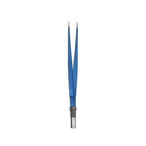 High Precision European Straight Bipolar Forceps 1.5mm Insulated Reusable Medical <b>Instrument</b> for <b>Neurosurgery</b> and ENT Surgery - Product Image 1