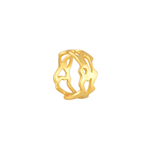 Polished <b>Gold</b> Plated 925 Sterling Silver <b>Vintage</b> Wedding & Party <b>Ring</b> - Product Image 3
