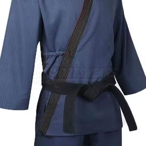 Conjunto de Uniforme de Kendo Azul Marino con Cinturón Negro, Top y Pantalones de Artes Marciales - Product Image 6