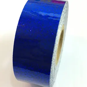 Pegatinas Adhesivas Holográficas Azul Rey al por Mayor, Material PET, Decoración, Envoltura de Regalos, Proyectos de Manualidades, Arte DIY, Fiestas, Venta al por Mayor - Product Image 2