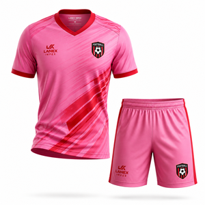 Ensemble de maillot et short de football de qualité supérieure pour hommes, uniforme de football personnalisé avec nom et numéros personnalisés, vêtements de sport pour club - Product Image 1
