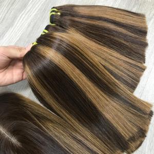 ผมตรงแบบไม่ผ่านกระบวนการผมมนุษย์สีเปียโนจากเวียดนาม - Product Image 6