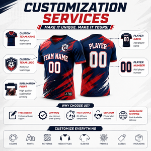 Maillot de football personnalisé pour adulte, sublimation, nom et numéro du club, respirant, manches courtes - Product Image 3