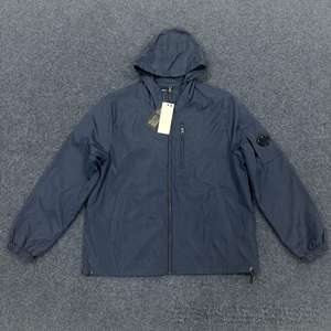 Chaqueta de Forro Polar con Capucha para Hombre, Versátil, Informal, para Otoño, con Cuello Alto, Cierre de Cremallera, Bolsillo Frontal, Ecológica, de Color Sólido y Corte Holgado - Product Image 4