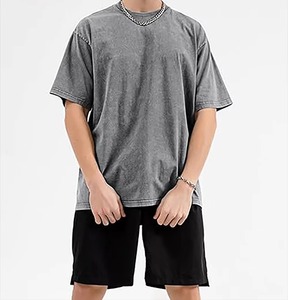 Camisas de hombre con lavado ácido, corte holgado, estilo streetwear, tela suave, ropa casual para hombre - Product Image 4