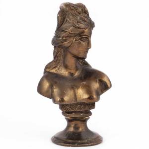 Handmade ทองเหลืองรูปปั้นโบราณFigurine Bronze Ladyภาษาอังกฤษรูปปั้นหน้าอกตกแต่งบ้านของขวัญรายการ SBF-228 - Product Image 2