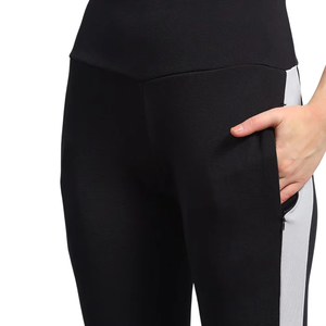 Conjunto de chándal de yoga de verano para mujer: top deportivo transpirable de manga corta y leggings de cintura alta, ropa de gimnasio en blanco y negro, tallas S-XXL - Product Image 6
