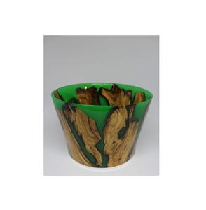 Tazón de Madera de Acacia y Resina Epoxi Hecho a Mano, con Detalles de Resina, Libre de BPA, Apto para Lavavajillas, para Uso Decorativo - Product Image 4