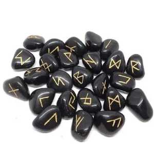 Runas de Brujas Talladas en Cristal Natural de Ágata, Elegante Amuleto con Grabado Reiki, Artesanía Ecológica de Piedras Semipreciosas - Product Image 5