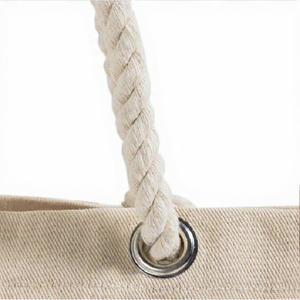 Sustainable Custom <b>Canvas</b> Beach Bag Wholesale Supply with Custom Logo Branding and Color Availability - Product Image 6