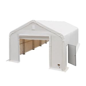Pro Series 20FT X 40FT Capanno Attrezzi a Doppia Struttura Rinforzata con Copertura in PVC da 17 oz e Porte Passanti TMG DT2041 PRO Ripostiglio Resistente - Product Image 1